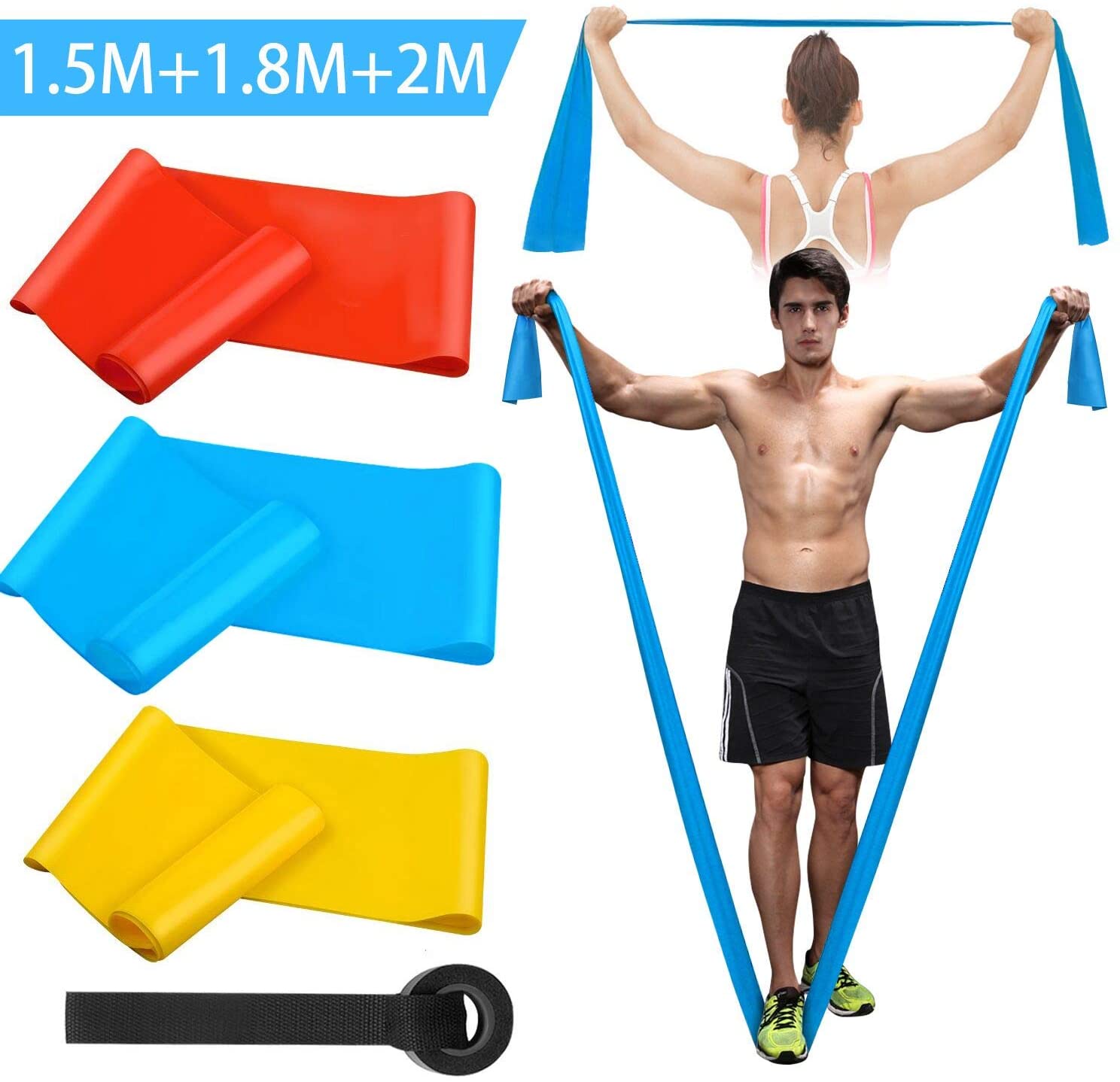 Crossfit Training Gear - Faixas elásticas de fitness, 3 peças,