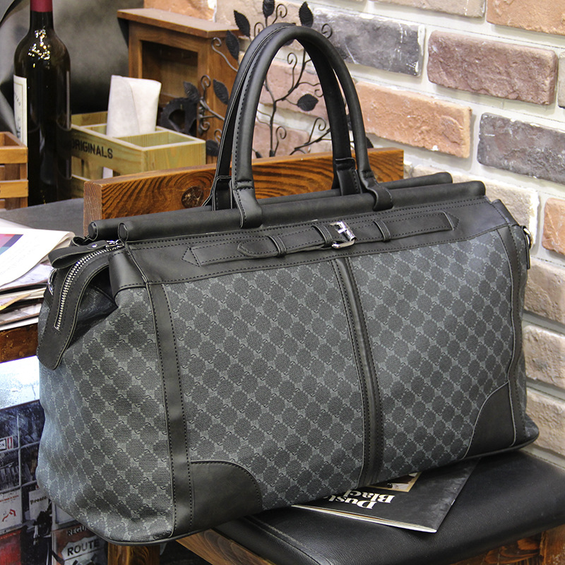 Crossfit G - Moda xadrez saco de viagem masculino