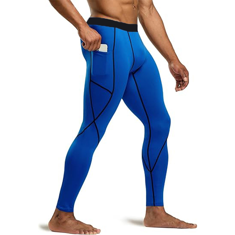 Crossfit G - Homens correndo leggings de secagem rápida