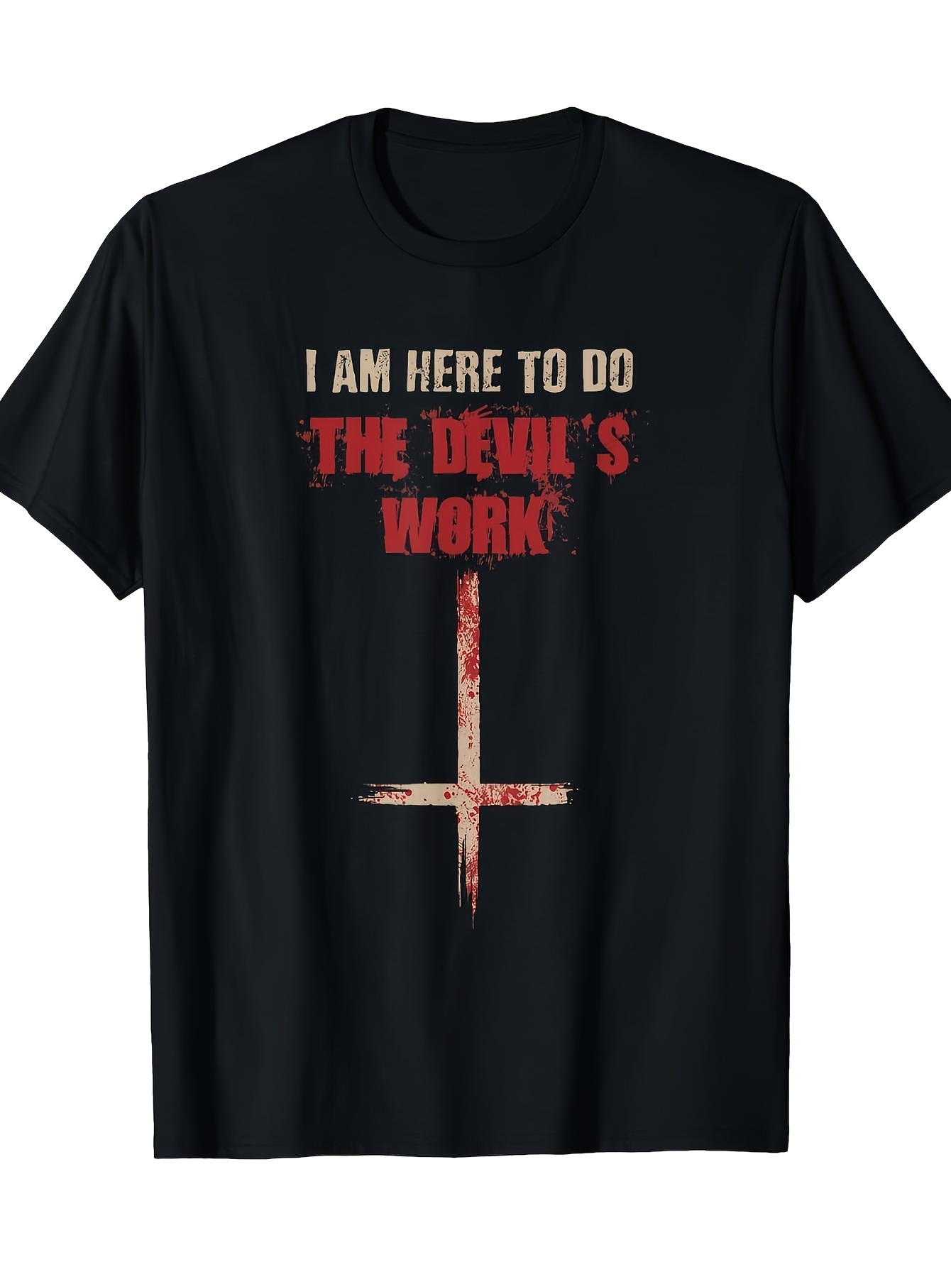 Crossfit Event - Camiseta Masculina de Satanismo - Texto