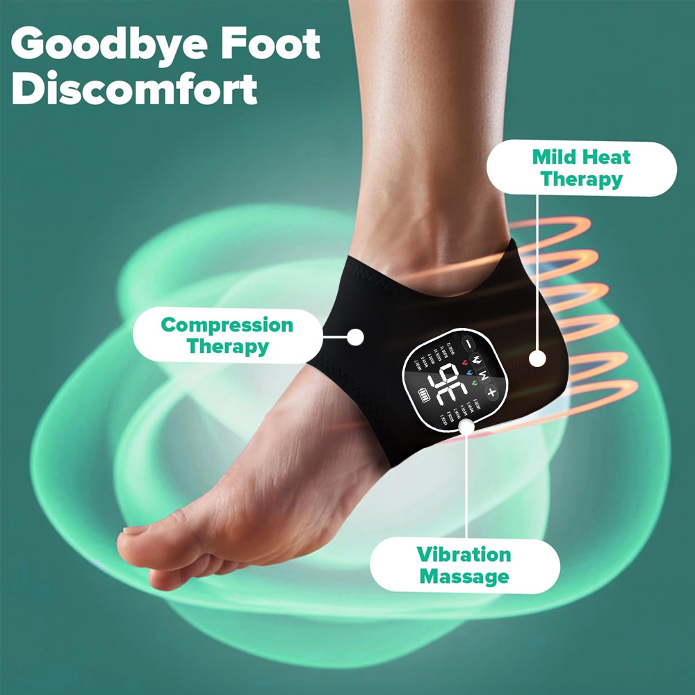 Wrist Wrap Support - Massageador de Articulações EMS com Aquecimento,