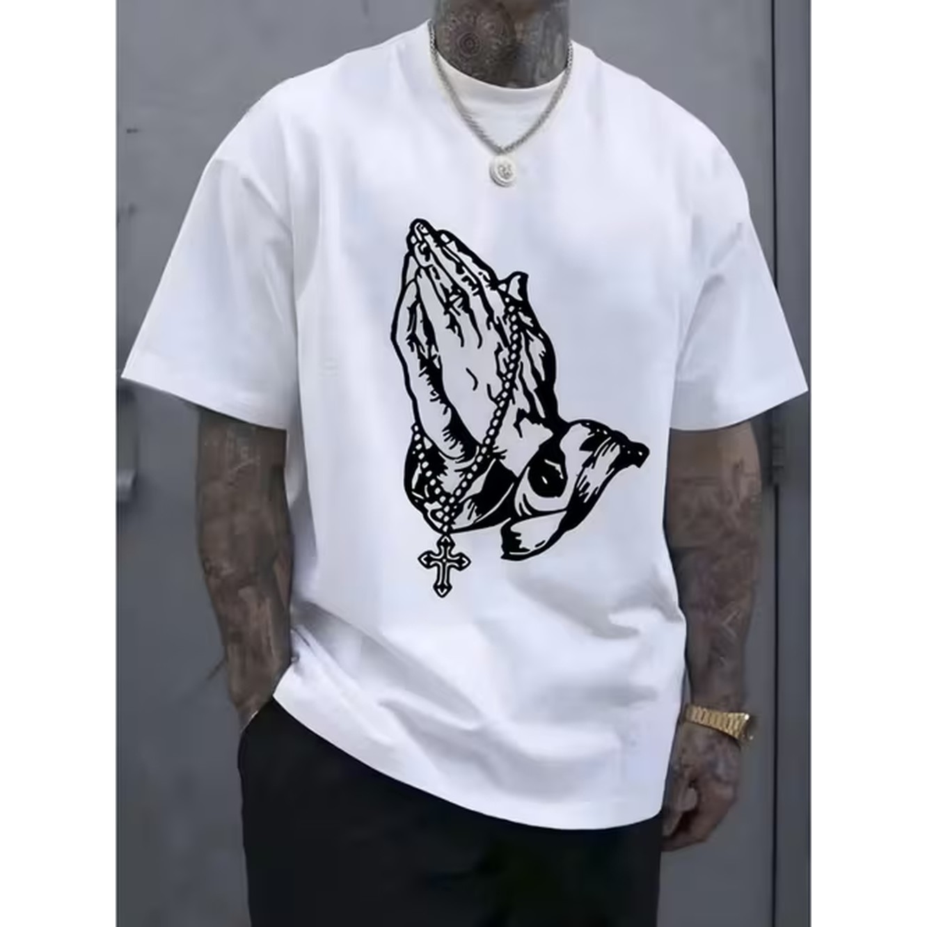 Crossfit Machine - Camiseta Masculina com Estampa de Mãos