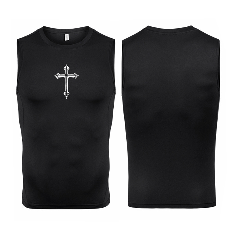 Crossfit Vest - Camisa de compressão sem mangas com