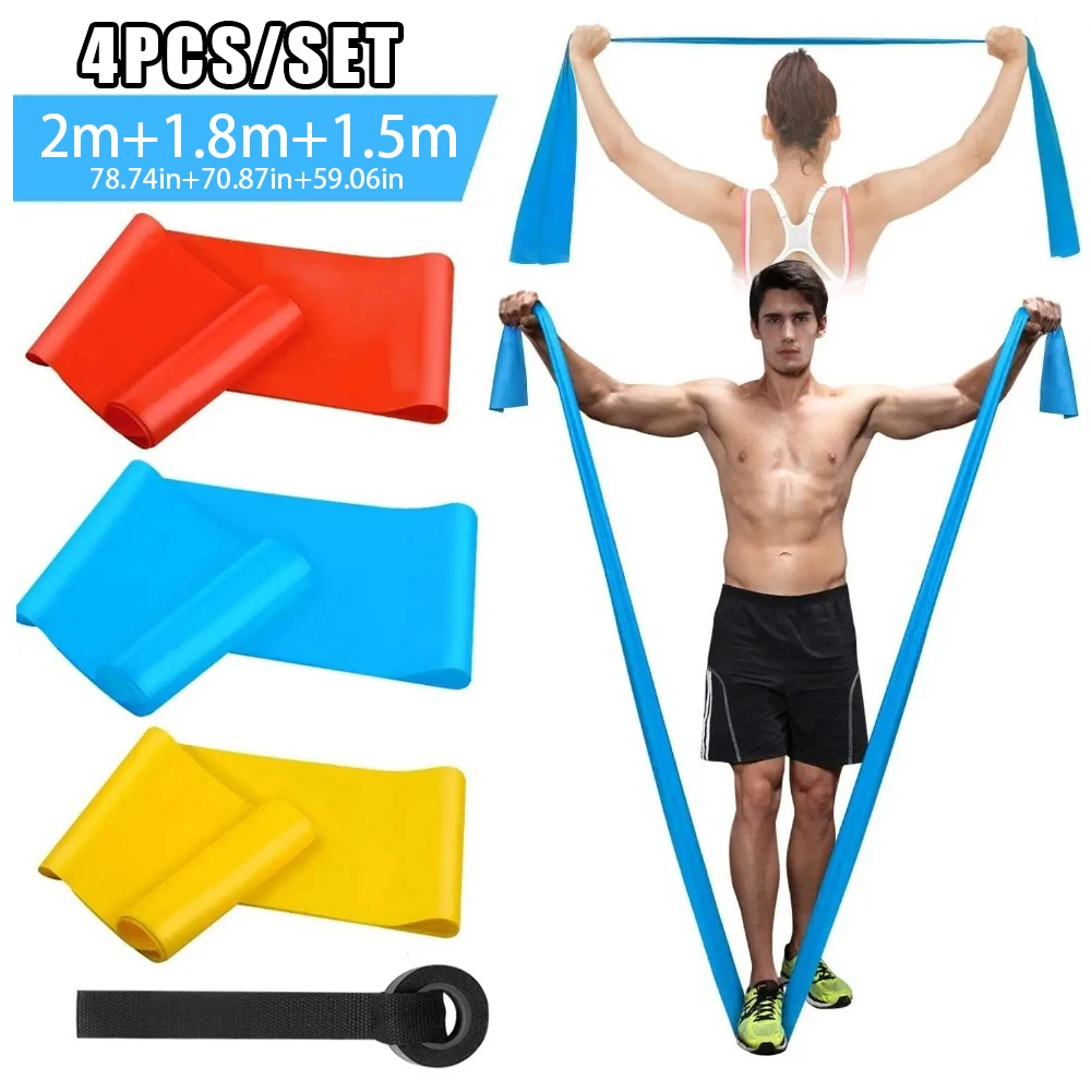 Crossfit Training Gear - 4 pçs/set elástico faixas de fitness