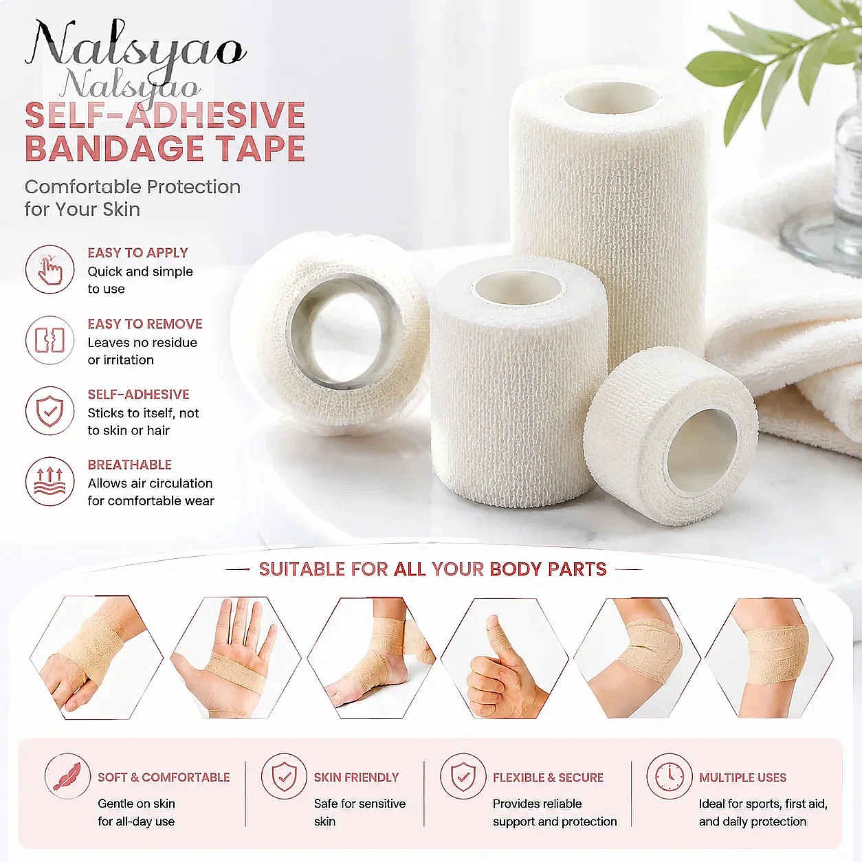 5 unidades de fita elástica au - Wrist Wrap Support avaliação e preço