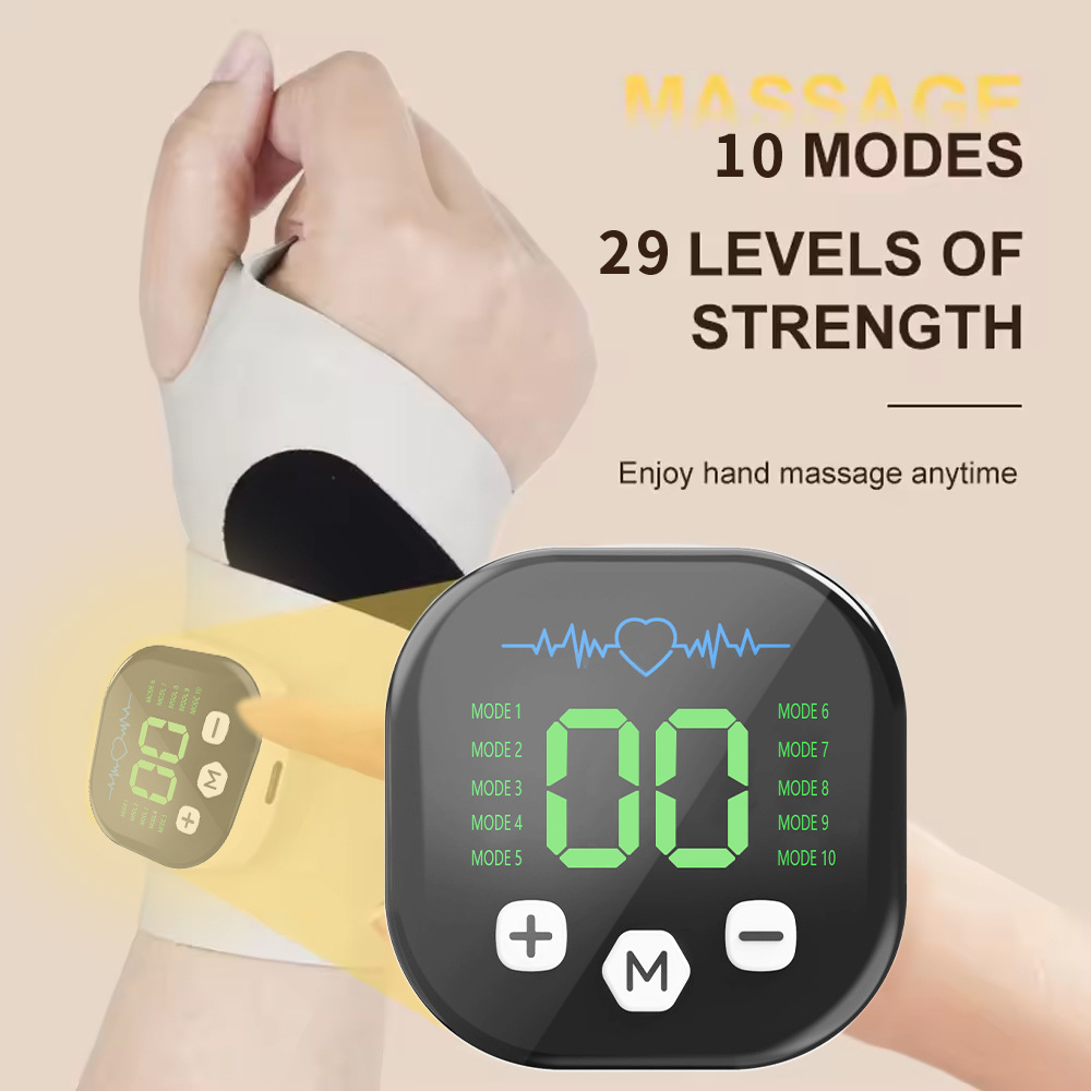Ems massageador elétrico de pu - Wrist Wrap Support avaliação e preço