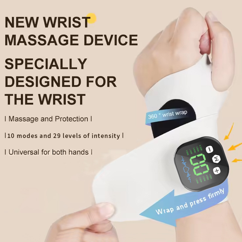 Ems massageador elétrico de pu - Wrist Wrap Support avaliação e preço