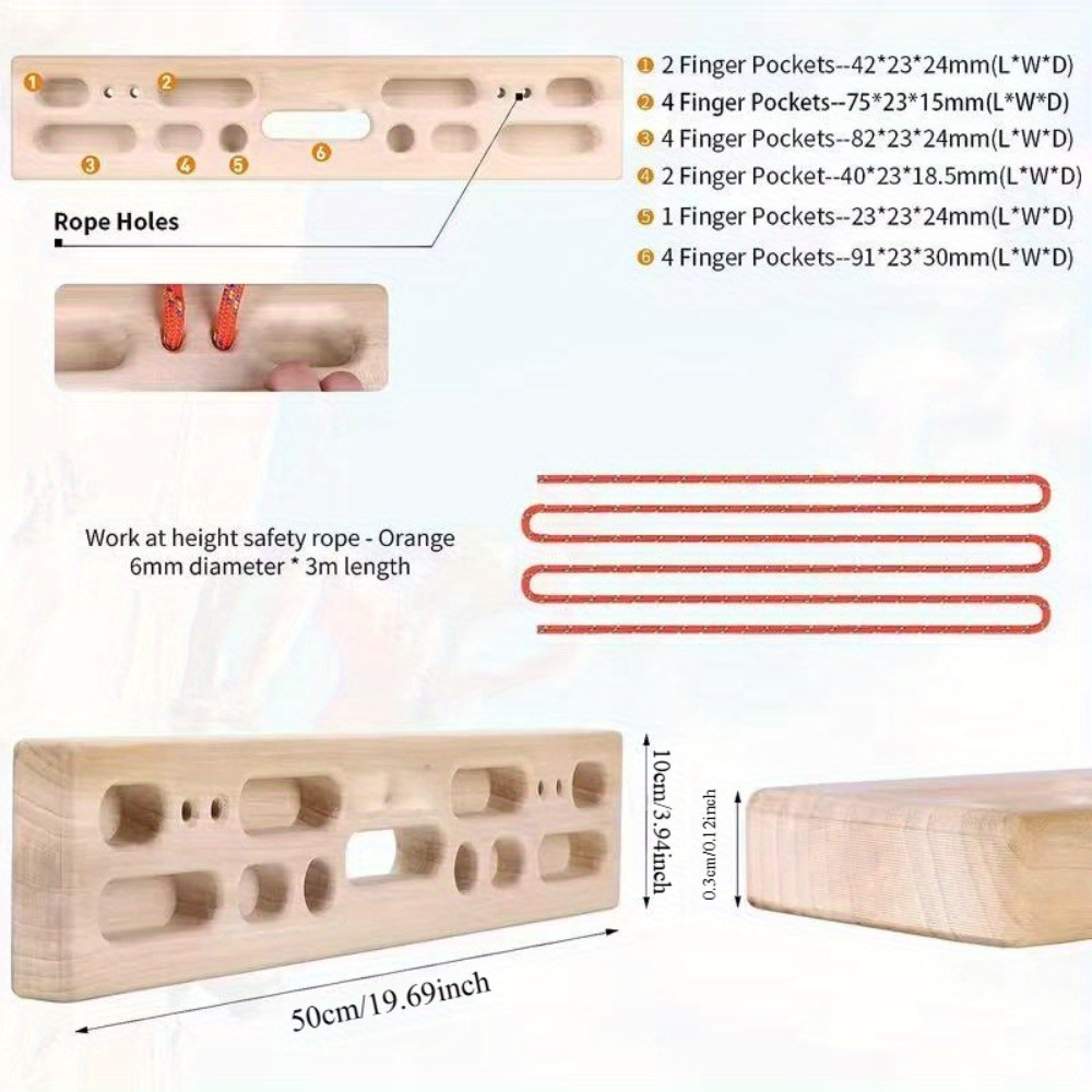 Novo Conjunto de Escalada em M - Gymnastic Ring Wood avaliação e preço
