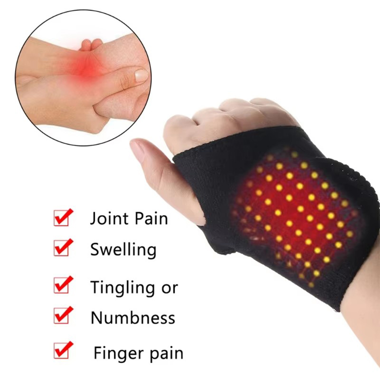 1/2 pçs auto-aquecimento cinta - Wrist Wrap Support avaliação e preço