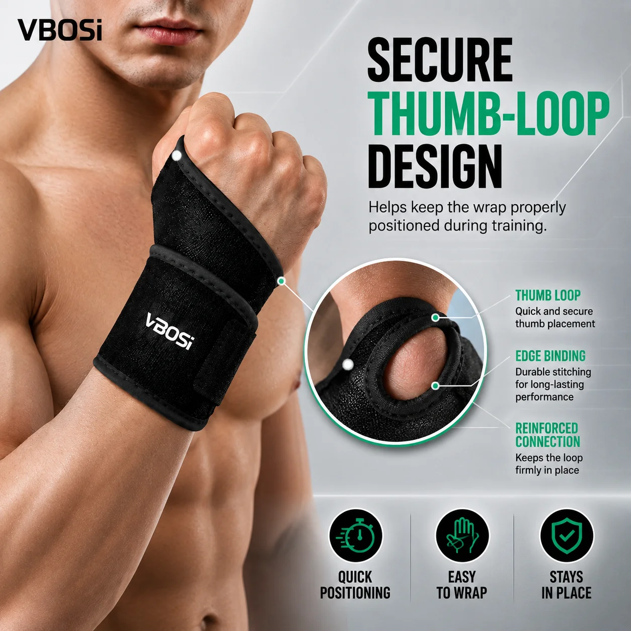 Suporte de Pulso Ajustável VBS - Wrist Wrap Support avaliação e preço