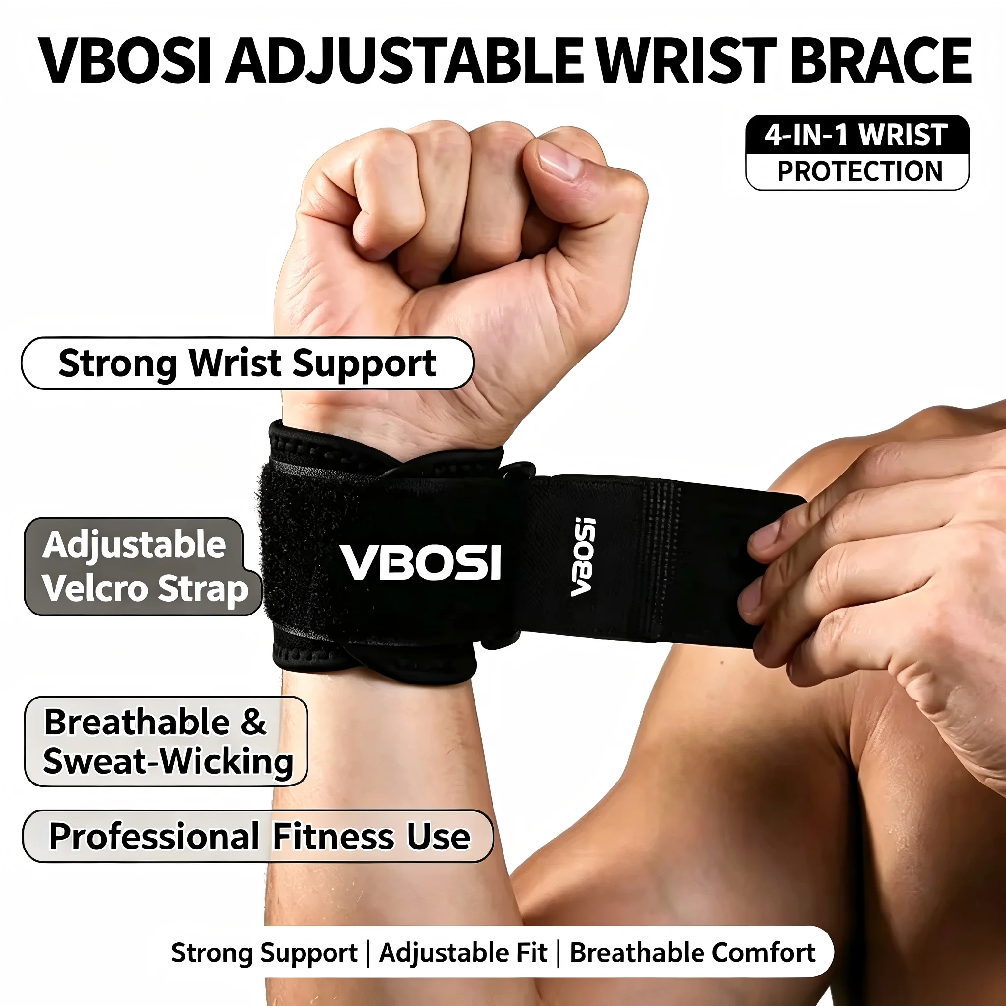 Faixas de Pulso Profissionais  - Wrist Wrap Support avaliação e preço