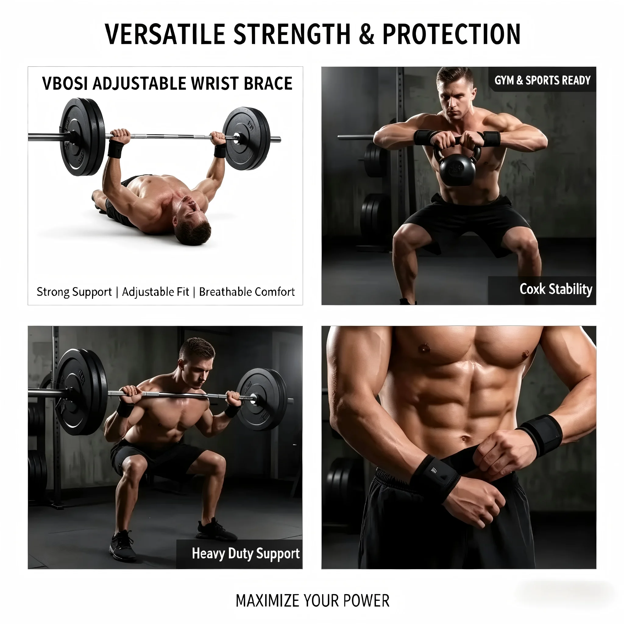 Faixas de Pulso Profissionais  - Wrist Wrap Support avaliação e preço